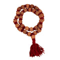 4 Mukhi Nepali Rudraksha Kantha Mala with Woolen Spacers