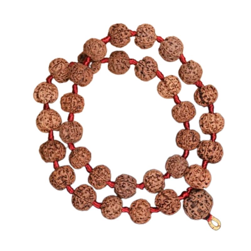 5 Mukhi Nepali Rudraksha Kantha Mala in Silk Thread