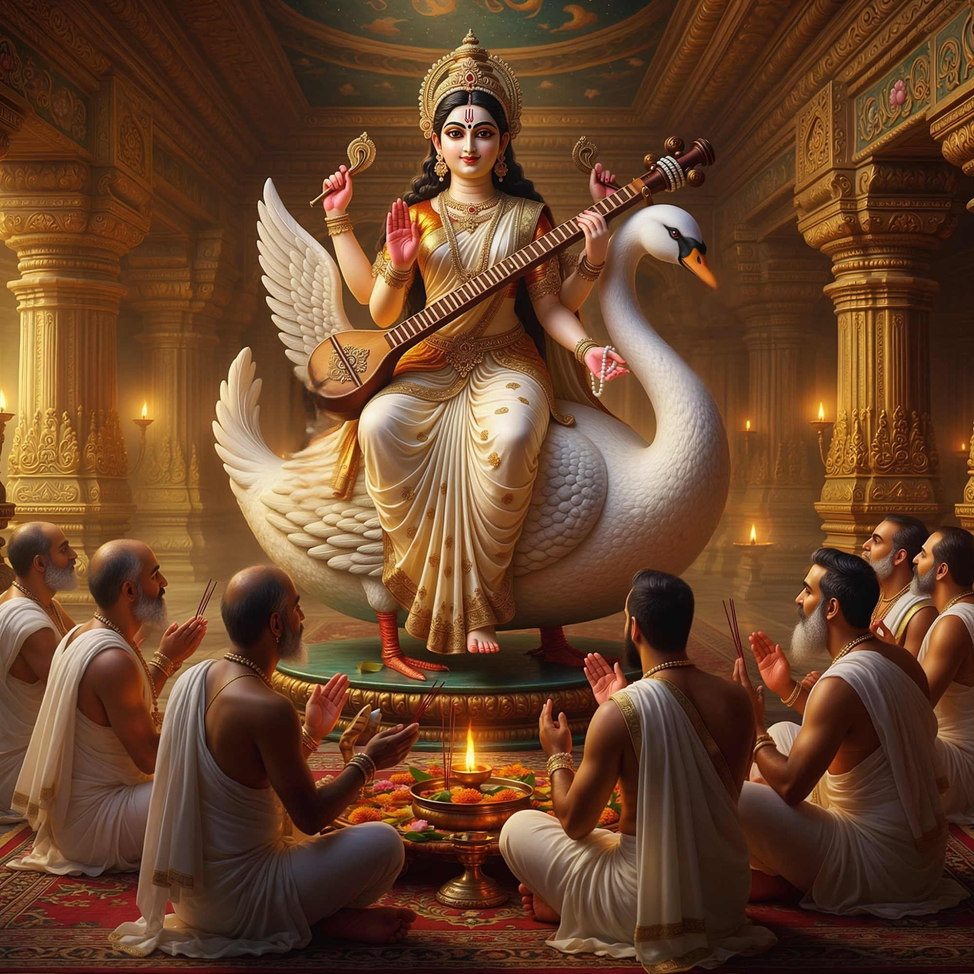 Saraswati Puja for Knowledge and Wisdom