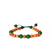 White Sandalwood and Green Onyx Mala and Bracelet - set