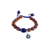4 Mukhi Rudraksha and Lapis Lazuli Bracelet