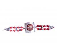 6 Mukhi Collector and Coral Bracelet