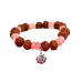 7 Mukhi Rudraksha and Rose Quartz Bracelet - v