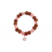 7 Mukhi Rudraksha and Rose Quartz Bracelet - v