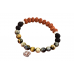 8 Mukhi Rudraksha and Black Cats Eye Bracelet