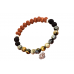 8 Mukhi Rudraksha and Black Cats Eye Bracelet