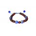 Red sandalwood and Lapis Lazuli Mala and Bracelet Set