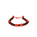 Red Sandalwood and Red Carnelian Bracelet