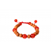 White Sandalwood and Red Carnelian Bracelet