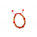 White Sandalwood and Red Carnelian Bracelet