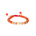 Red Carnelian and White Sandalwood Bracelet