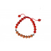 8 Mukhi Rudraksha and Red Carnelian Bracelet