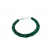 Emerald Faceted Button Shape Bracelet