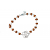 Om Bracelet in Pure Silver With Rudraksha Beads - i