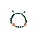 15 Mukhi Rudraksha and Green Onyx Bracelet