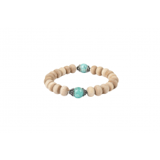 Amazonite and Tulsi Beads Bracelet