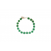 Green Jade Round Bracelet - 8mm 