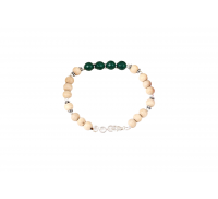 Green Onyx and Tulsi Bracelet