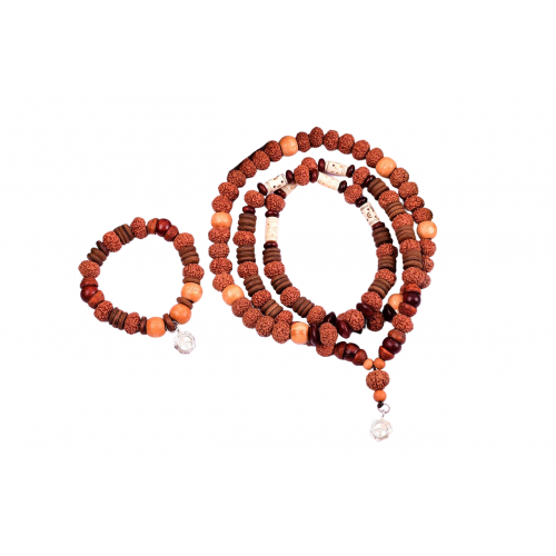 7 Mukhi Laxmi Mala and Bracelet Set