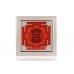 Hanuman Yantra on silk with frame - 9 inches