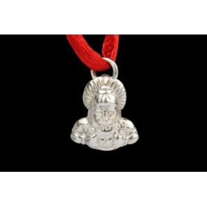 Hanuman locket in pure silver - Design VIII