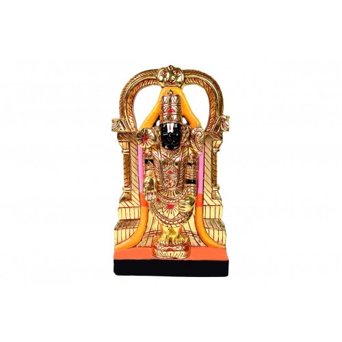 Lord Venkateshwara In White Marble Idol