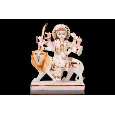 Maa Durga on Lion Idol in Marble