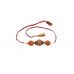 4 Mukhi Rakhi Sandalwood Beads with German Silver Accessories - i