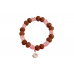 7 Mukhi Rudraksha and Rose Quartz Bracelet - v