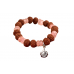 7 Mukhi Rudraksha and Rose Quartz Bracelet - v