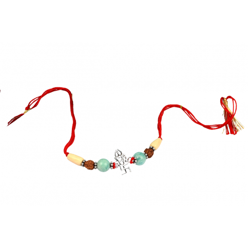 Om Rakhi with Swastik and Trishul Design