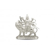 Shree Durga Idol in pure silver