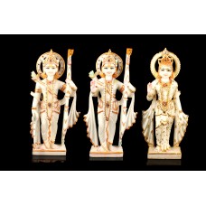 Ram Parivar in white marble idol