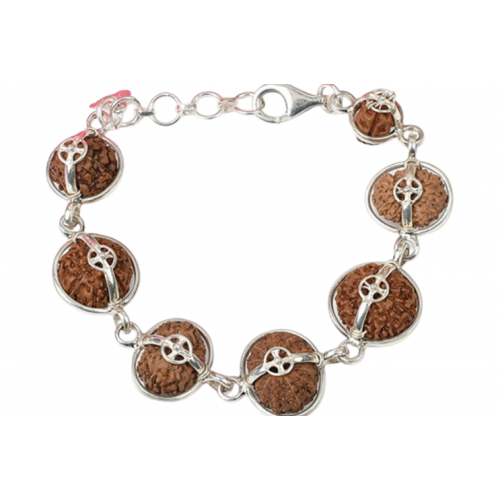 Supreme Kavacham Power Bracelet - Java Medium Silver Clasp