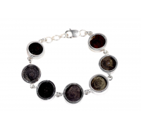 Shaligram Bracelet in Pure Silver