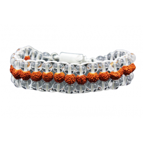 Crystal Rudraksha wrist Bracelet