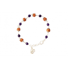 Rudraksha Amethyst Bracelet - III