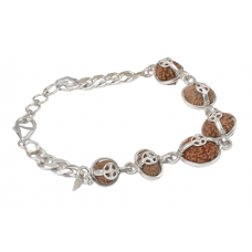 Supreme Kavacham Bracelet - Java Small Silver Chain