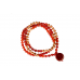 Red Carnelian and White Sandalwood Mala and Bracelet Set
