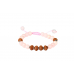 7 Mukhi Rudraksha and Rose Quatrz Mala and Bracelet Set