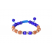 4 Mukhi Rudraksha and Blue Jade Faceted Mala and Bracelet Set