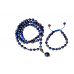 4 Mukhi Rudraksha and Lapis Lazuli Beads Mala