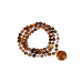 8 Mukhi Rudraksha and Tiger Eye Beads Mala