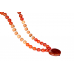 Red Carnelian and White Sandalwood Mala