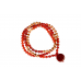 Red Carnelian and White Sandalwood Mala