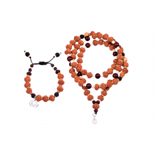 8 Mukhi Ganesh Mala and Bracelet Set