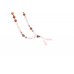 7 Mukhi Rudraksha and Rose Quartz Beads Mala