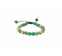 White Sandal and Green Jade Bracelet