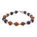 Rudraksha and Amethyst beads Bracelet - I