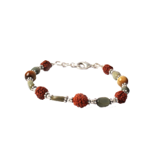 Rudraksha Cats Eye Bracelet